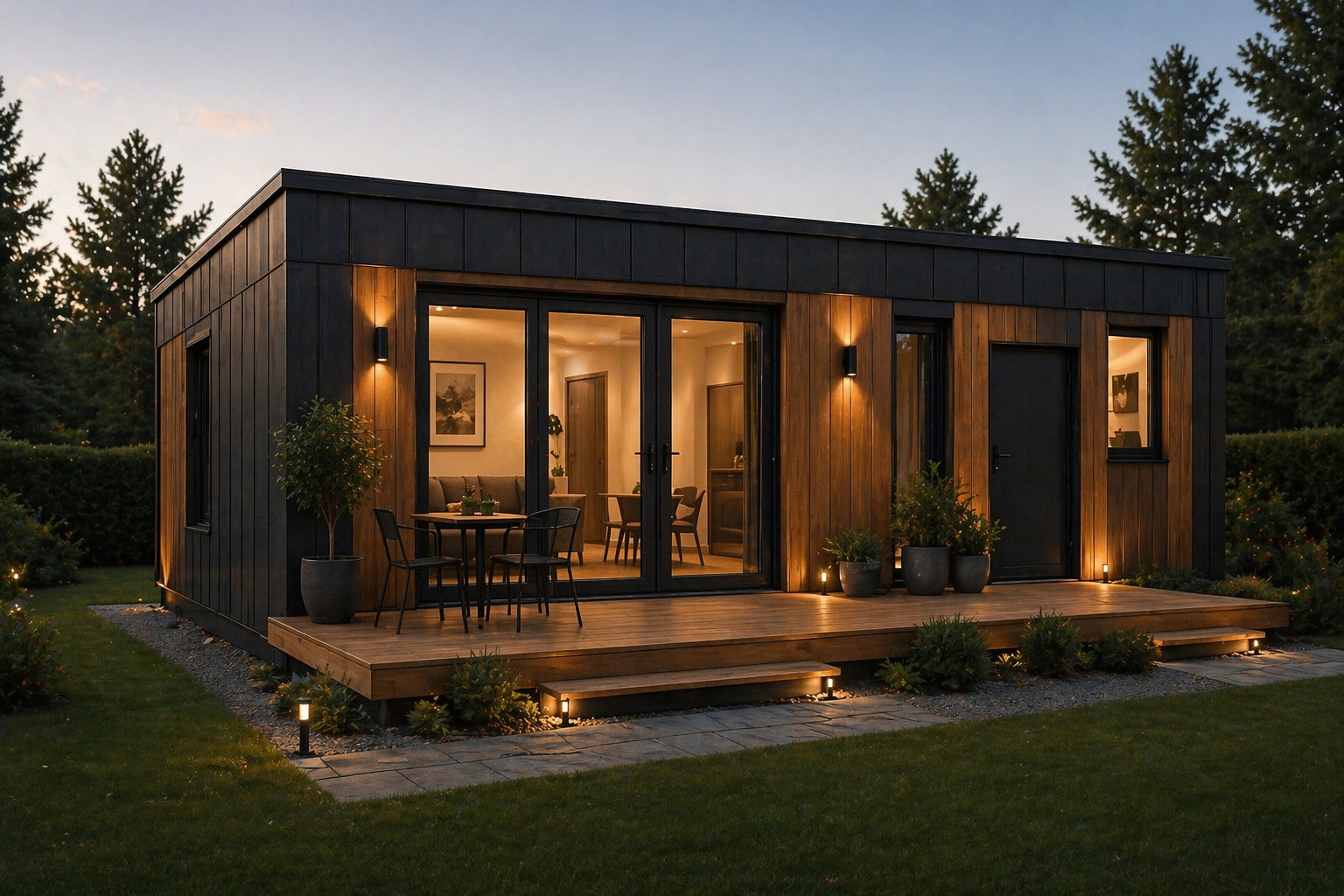 Domek 35 m² - widok z zewnątrz